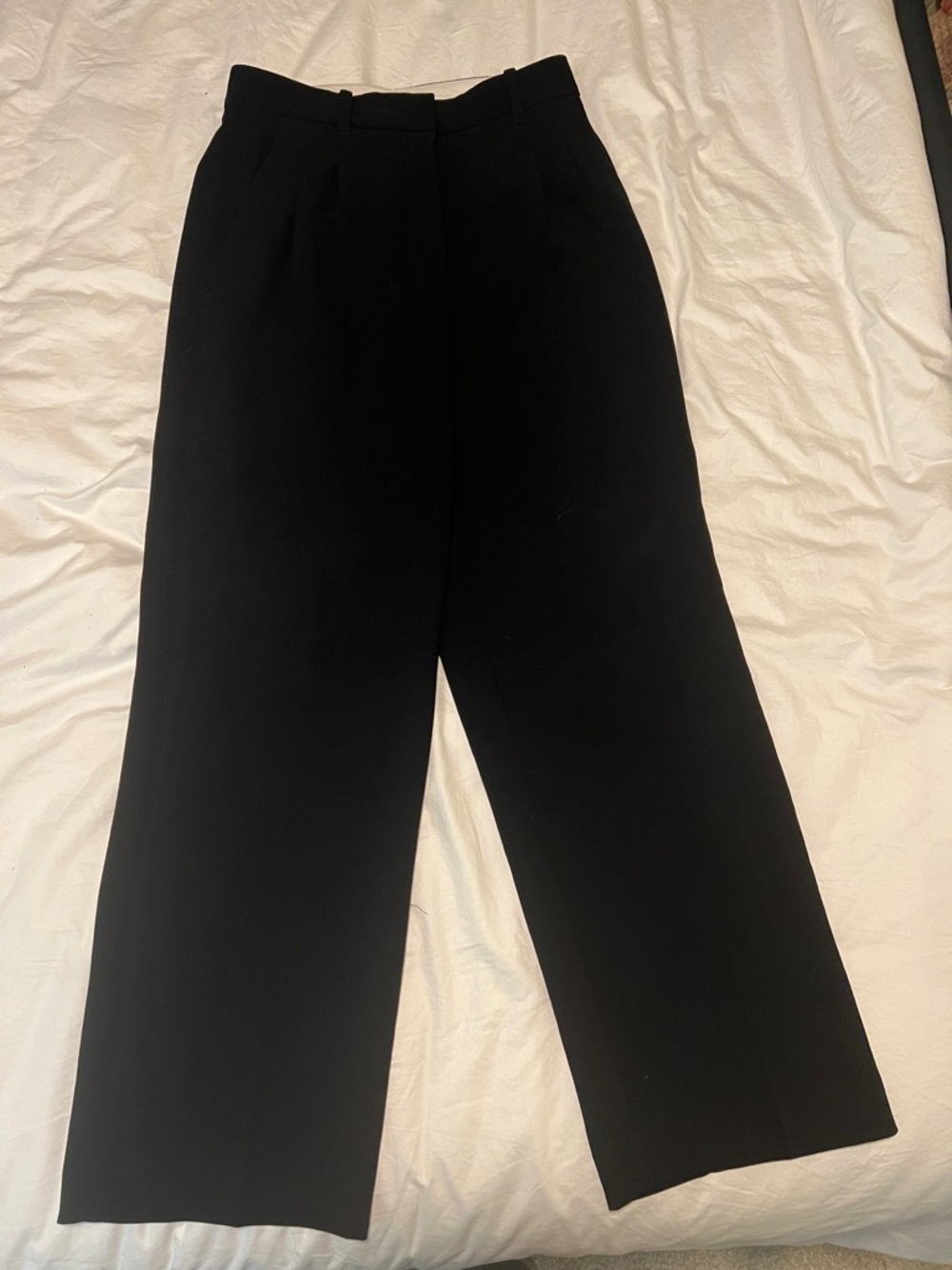 Wilfred Black Wide-Leg Tailored Trousers